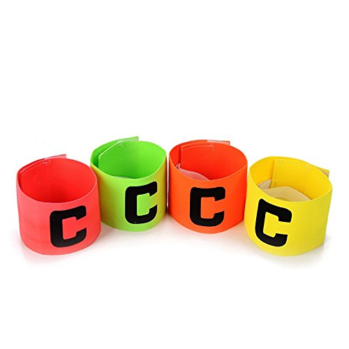 Adjustable Captain Armbands for Soccer & Basketball - Pack of 4