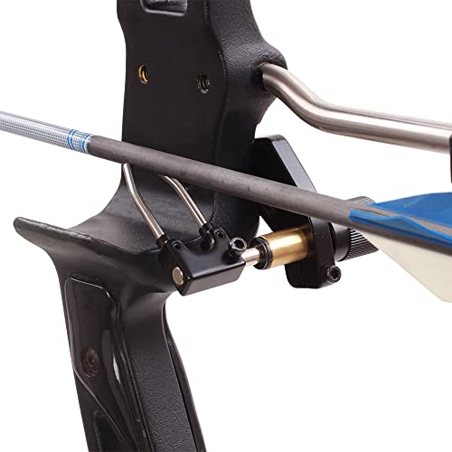 SOPOGER Black Arrow Rest for Recurve & Compound Bows - Hunting & Target Shooting