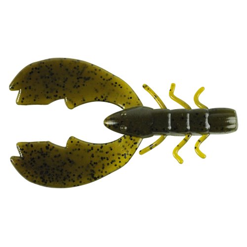 PowerBait Chigger Craw Bait - Green Pumpkin 4" (9 Count)