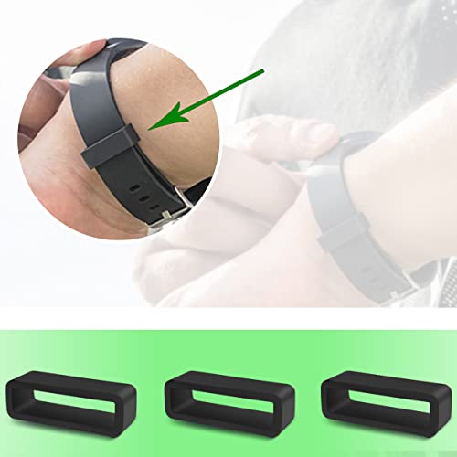 6 Pcs Watch Band Loop Keeper - Replacement Resin Strap Fastener Ring