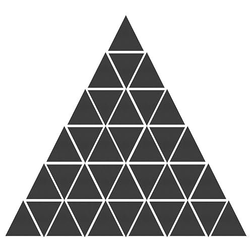 uxcell Acrylic Mirror Wall Stickers, 100Pcs Self Adhesive Removable Triangle Wall Decals for Home Living Room Bedroom Office DIY Decor (20mm, Black)