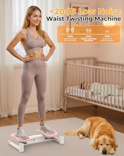 Waist Twister Exercise Machine - Ab Twist Board, Pink