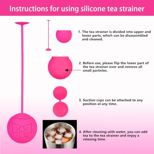 Silicone Accessories Set for Stanley Cup - 7PCS Rose
