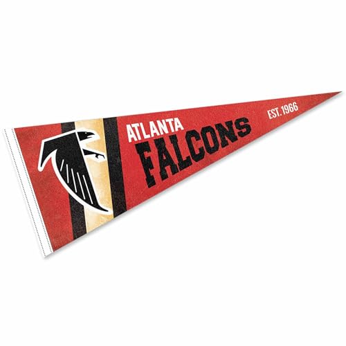 Atlanta Falcons Vintage Retro Pennant Flag - 12x30 Inch