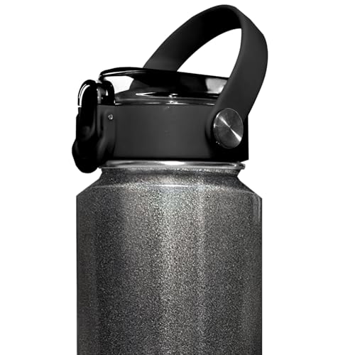 SENDESTAR Black Spout Lid for Hydroflask Wide Mouth Water Bottles - Fits 18oz-73oz