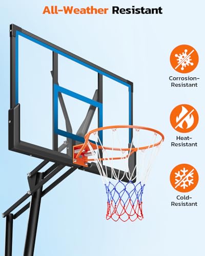 18-Inch Heavy Duty Basketball Rim with Dual Spring Design