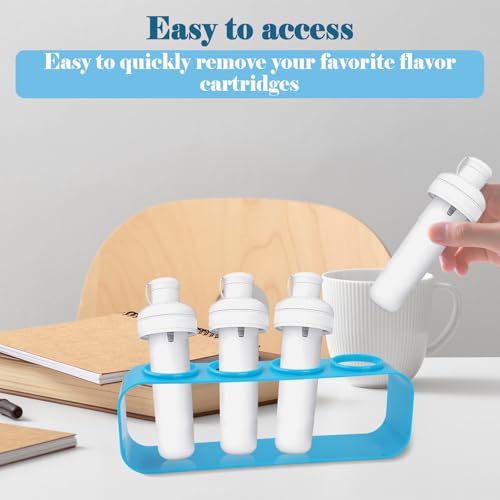 2-Pack Cirkul Flavor Cartridge Holders - Blue Acrylic Storage