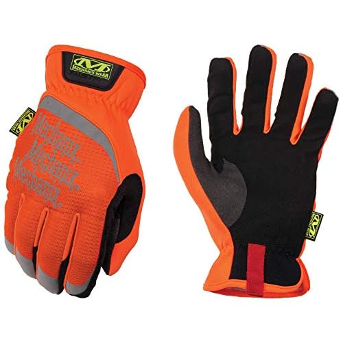 Mechanix Wear Hi-Viz FastFit Work Gloves, X-Large, Fluorescent Orange