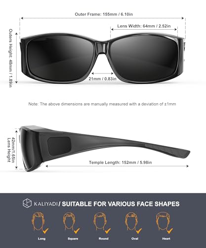 Polarized Fit-Over Sunglasses for Men & Women - A05 Leopard