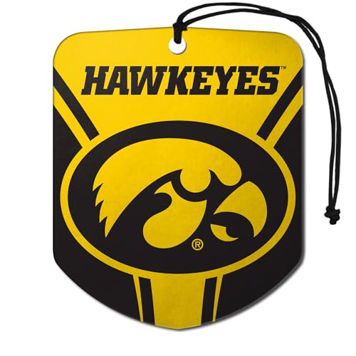 Iowa Hawkeyes Car Air Freshener - 2 Pack, Black Ice Scent