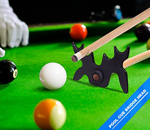 Moosehead Pool Cue Bridge Head - Portable Slip-On Billiard Rest - 1-Pack