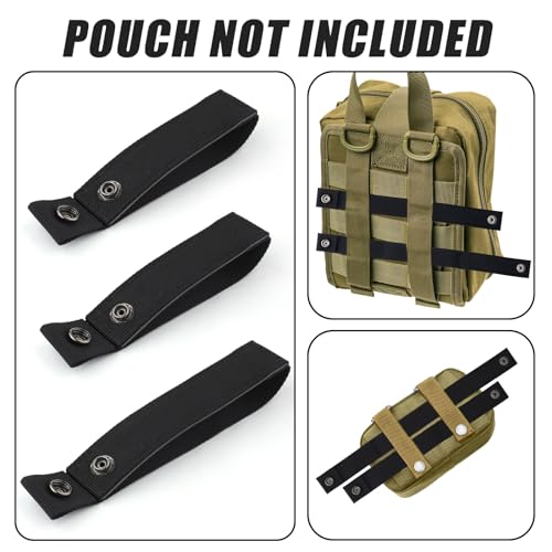 Heavy-Duty MOLLE Straps - 8 Pack Nylon Connectors for Tactical Gear & Backpack Attachment