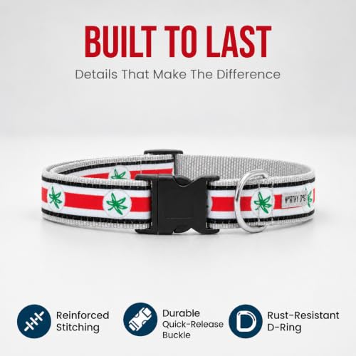 Ohio State Adjustable Dog Collar for Large Dogs - Multicolored Helmet