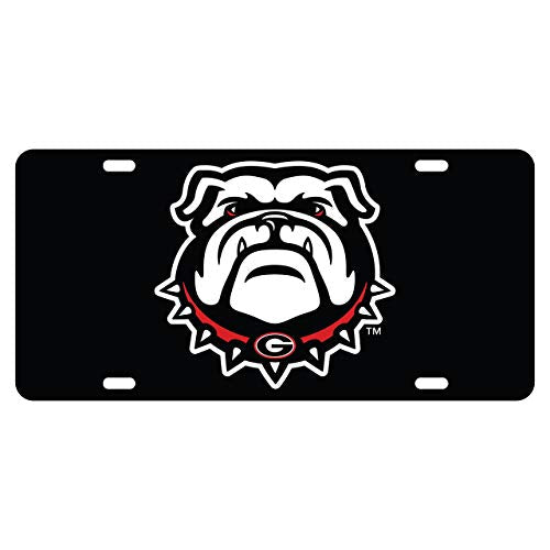 Georgia Bulldogs Laser-Cut License Plate Tag - Black
