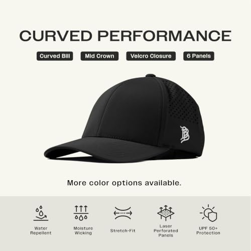 Branded Bills Bare Curved Performance Hat for Men - Heather Gray
