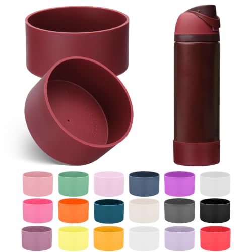 Silicone Boot for Owala Water Bottle 24oz - Black Cherry (2PCS)