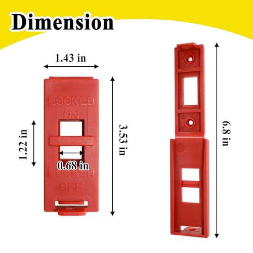 4Pcs 6064 Wall Switch Locking Device, Plastic, Maintain Switch Position to Ensure Safety