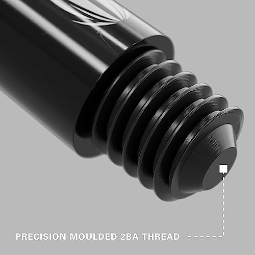 Pro Grip Dart Shafts Set - Intermediate 41mm Black - 9 Pieces