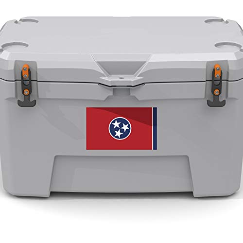 Tennessee State Flag Decal Stickers - 2-Pack, 5x3 Inches