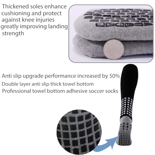 CMRCOYO Youth Soccer Shin Guards with Built-in Non-Slip Socks Black Medium