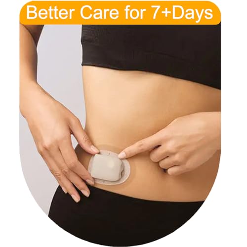 40 Pack Waterproof Omnipod 5 Overpatches - Clear Adhesive Patches for Insulin Pods, Hypoallergenic, Extended Wear
