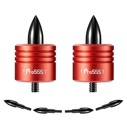 Crossbow Bolt Decocking Head Set - 2 Pack with Steel Tips, Orange
