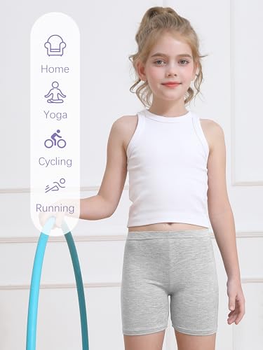 Toddler Girls Biker Shorts - 6 Colors, Size 6-7 Years