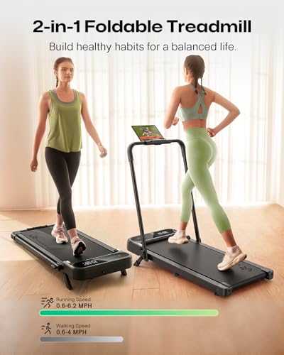 Smart Walking Pad Treadmill with 12% Incline & APP Control