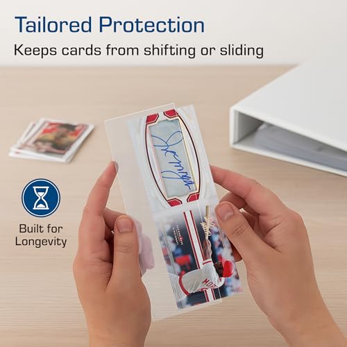 Booklet Card Sleeves - 50 Pack | Acid-Free Protection, 7 3/8 x 2 5/8 Inches