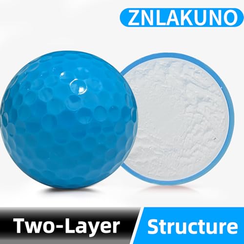 High-Visibility Golf Balls - 2-Piece Design, Long Distance - Blue 3 Pack