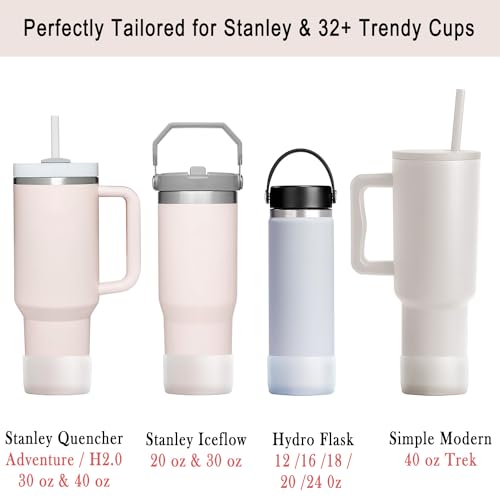 Silicone Boots for Tumblers and Bottles - 2-Pack Clear