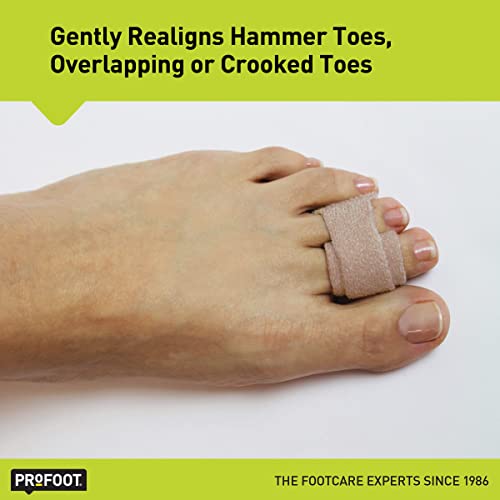 Toe Straightener Hammertoe Wrap for Pain Relief - 1 Pair