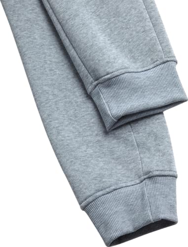 Fleece Jogger Pants for Little Boys - Heather Grey (Ages 4-7)