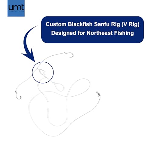 Blackfish Snafu Rig - 1 Pack with 3/0 BKK Hooks & 60lb Fluorocarbon