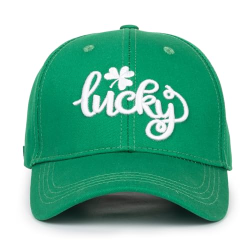 St. Patrick's Day Adjustable Cotton Baseball Cap - Green Clover