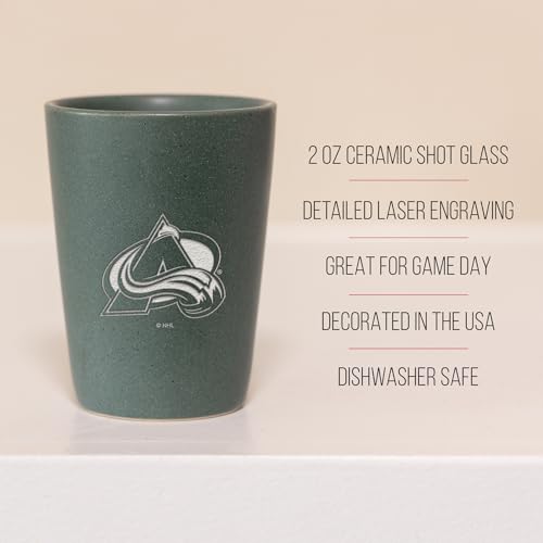 Ceramic Shot Glass - Colorado Avalanche - 2 oz