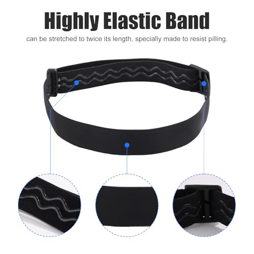 Elastic Headlamp Strap - Comfortable Nylon Replacement Band