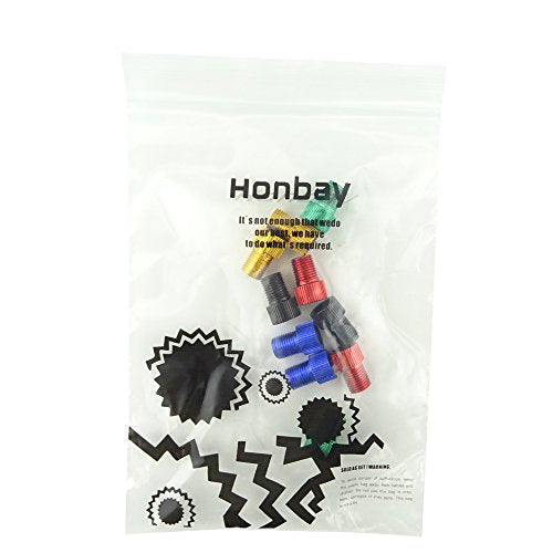 Presta to Schrader Valve Adapter for Bicycle Tires - 10 Pack Aluminum Alloy