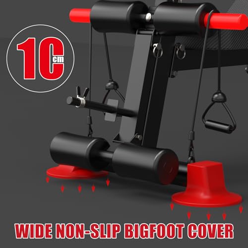 Adjustable Weight Bench - 1050lbs Capacity, Foldable Home Gym