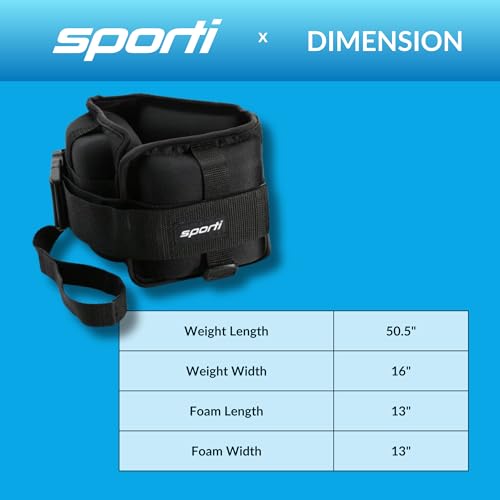 Sporti Aqua Cuffs Water Resistance Bands - Black, Water Workout & Swim Training Equipment