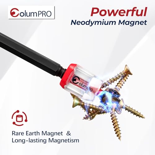 3PCS Magnetic Screw Rings ? Removable Magnetizer Rings for 1/4" Hex Bits, Powerful Rare Earth Neodymium Magnet, Compatible with Screwdrivers, Power Drills & Hex Wrenches