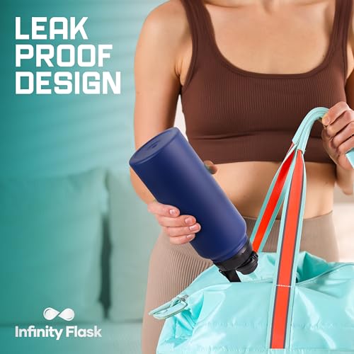 Infinity Flask Wide Mouth Replacement Lid with Leakproof Flip Top – Compatible with Hydro Flask Bottles