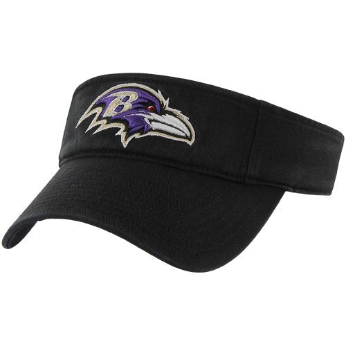 NFL Clean Up Visor - Baltimore Ravens - Adjustable Fit, Black