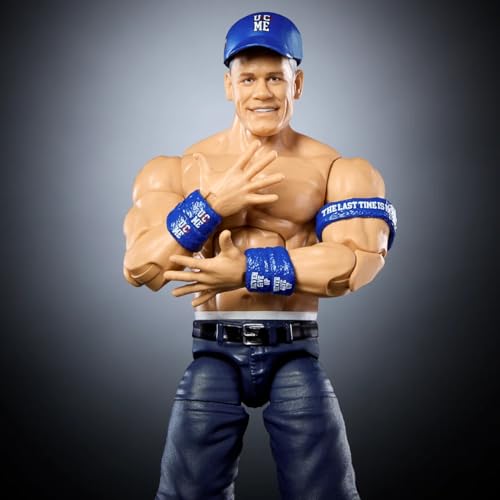 WWE John Cena Action Figure Collector's Edition - Elite Series 119, Retirement Tour, Authentic Poseable Toy