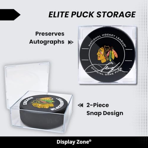Crystal Clear Hockey Puck Display Case - Official Size Holder