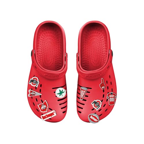 Ohio State Buckeyes Clog Shoe Charms - 10-Pack Team Logo