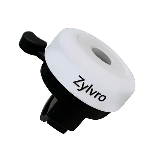 Zylvro Bike Bell, Loud Crisp Clear Sound, for Electric Dirt Bicycle, Classic, White