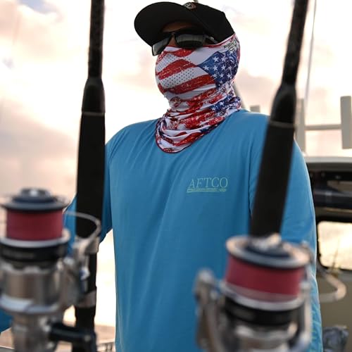Fish Monkey UPF 50+ Sun Protection Face Guard - One Size Tarpon