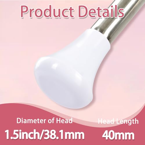 29-Inch Twirling Baton with 2 Ribbons - Silver & White