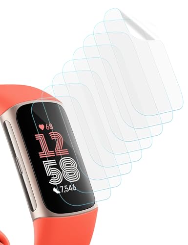 Screen Protector for Fitbit Charge 6 & Charge 5 - 8 Pack